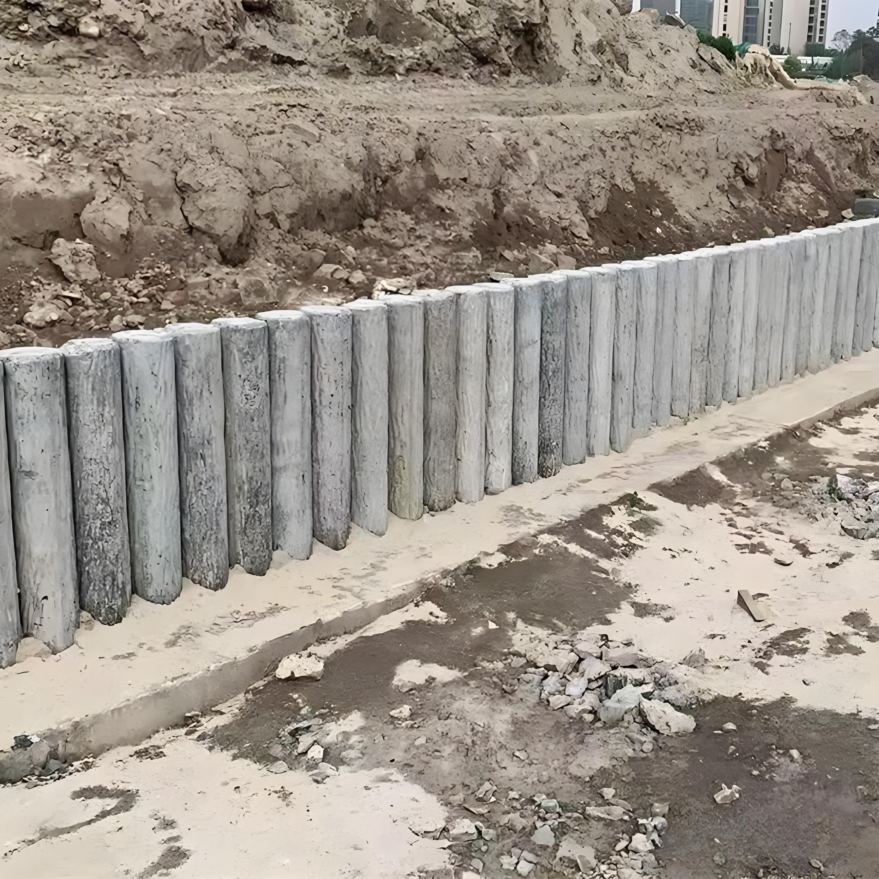 打仿木樁后發(fā)現(xiàn)歪了怎么辦？能拔出來重打嗎？?